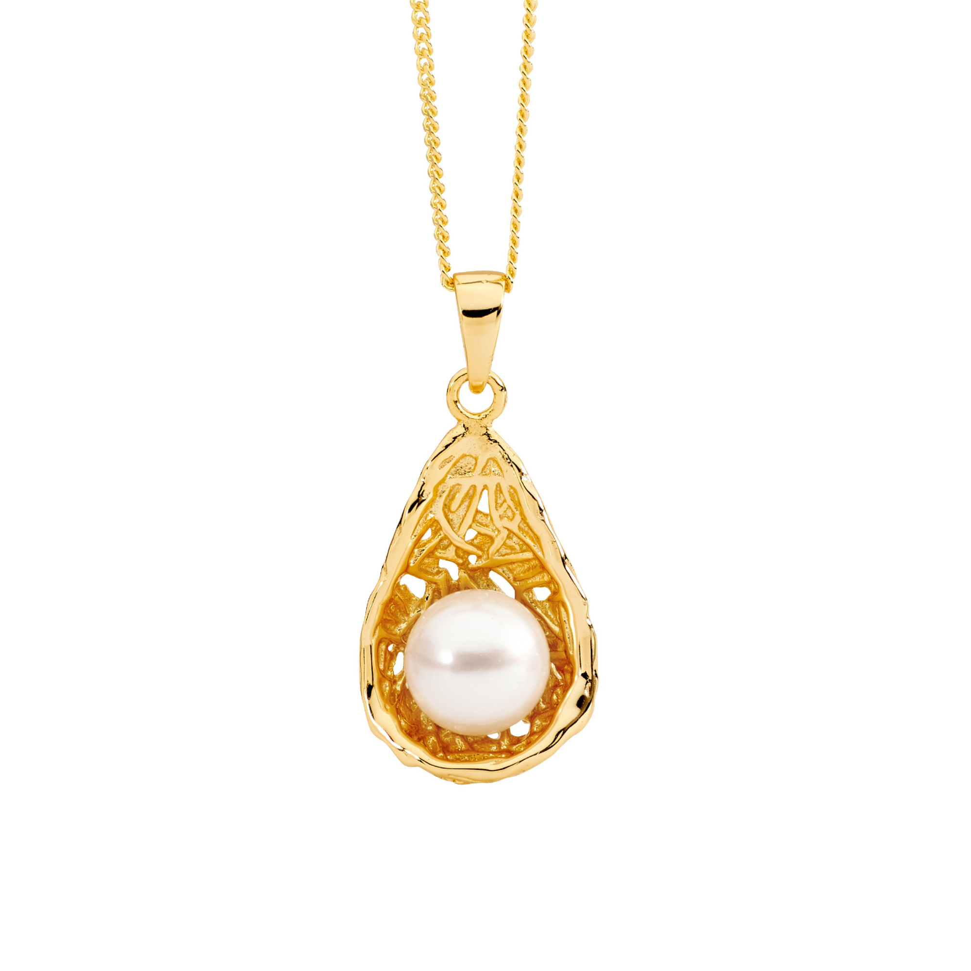 Sterling Silver Necklace with a Freshwater Pearl
