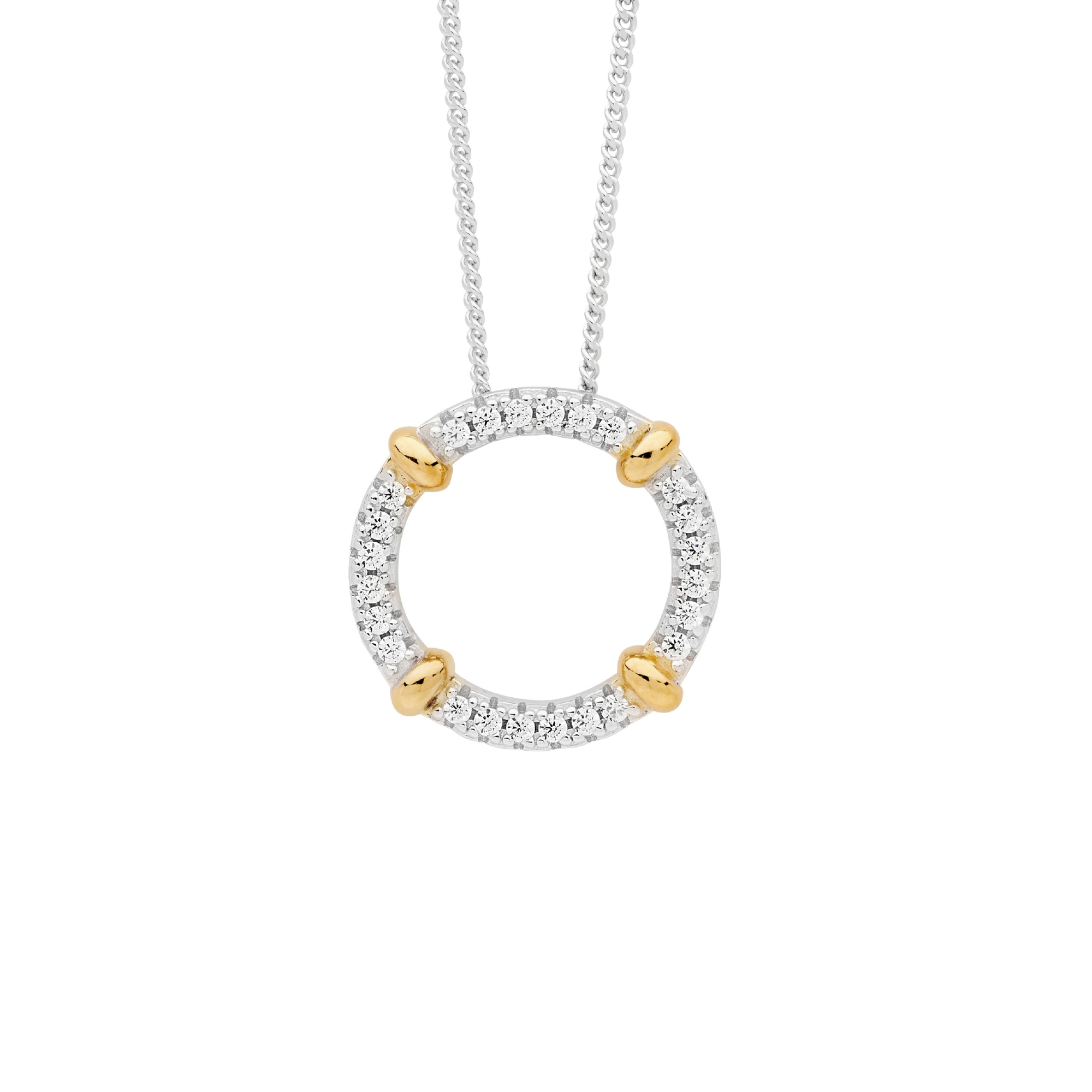 Sterling Silver 16mm Circle Necklace