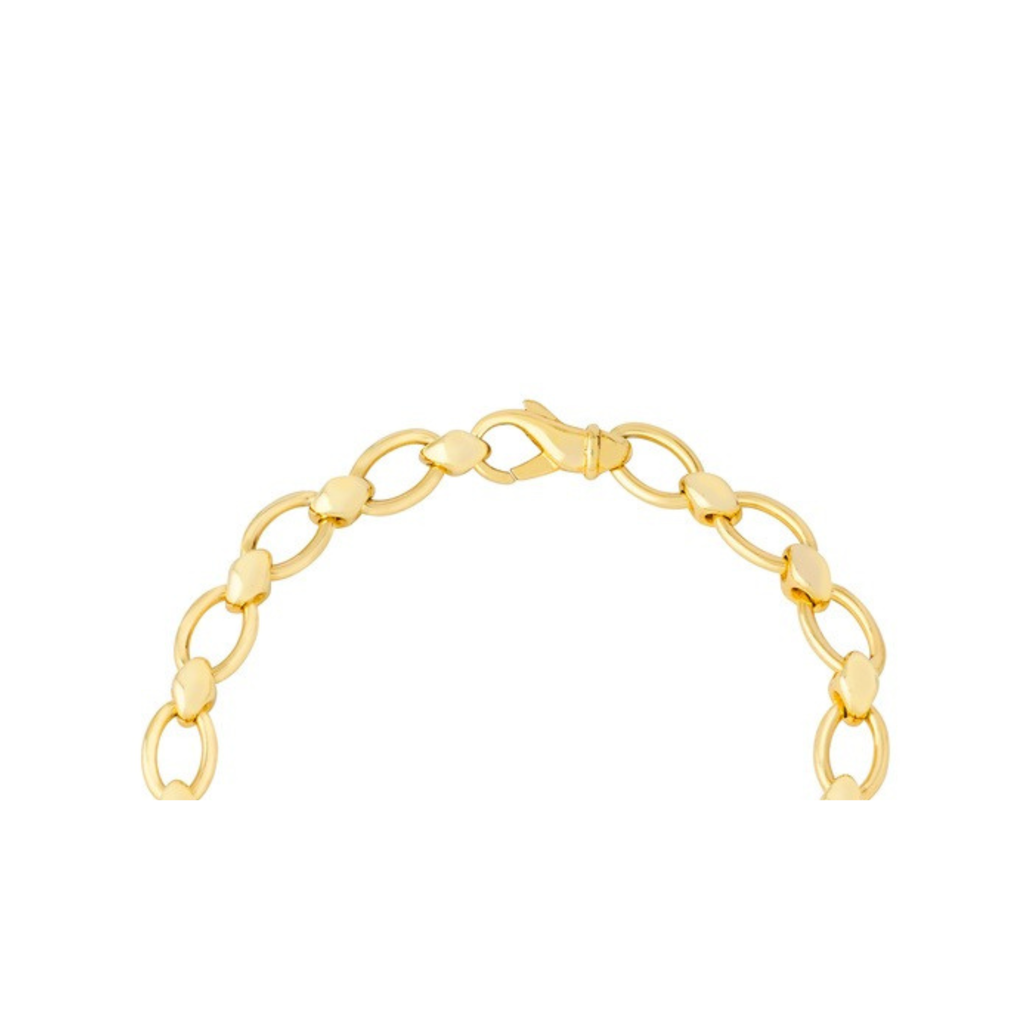 Marquise Oval Belcher Bracelet