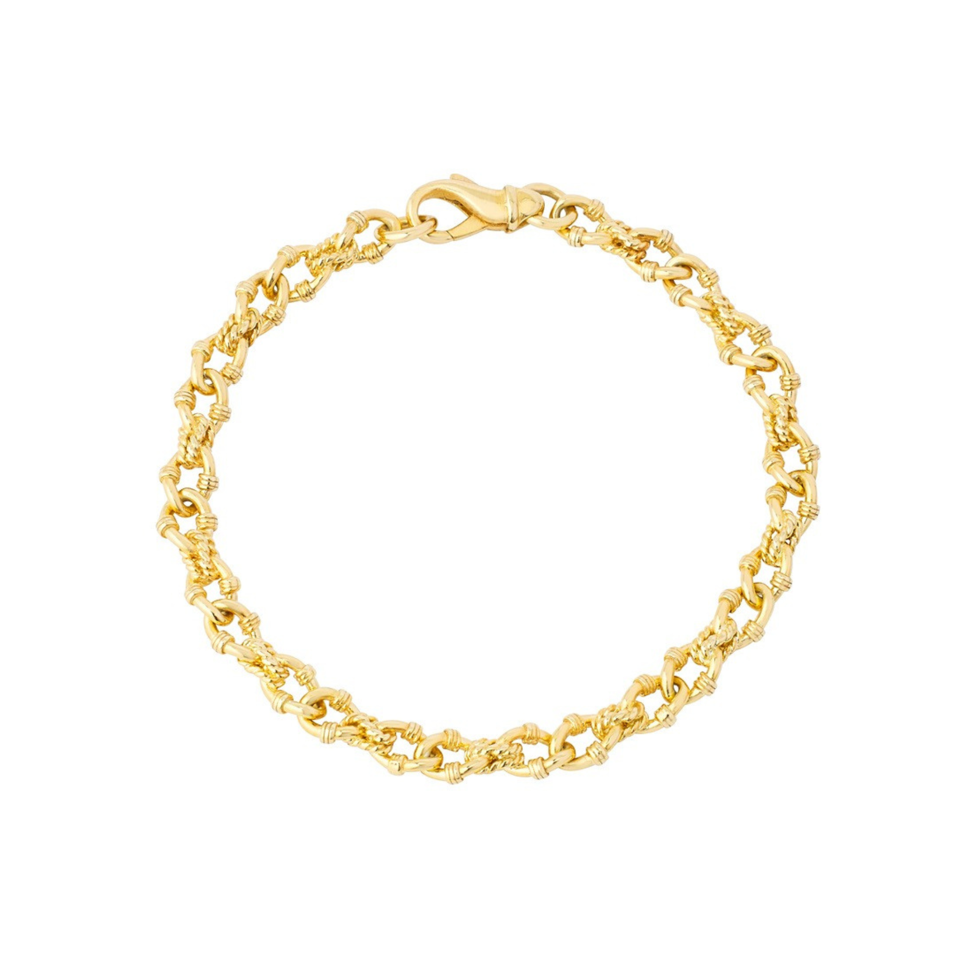 Fancy Rope Link Bracelet