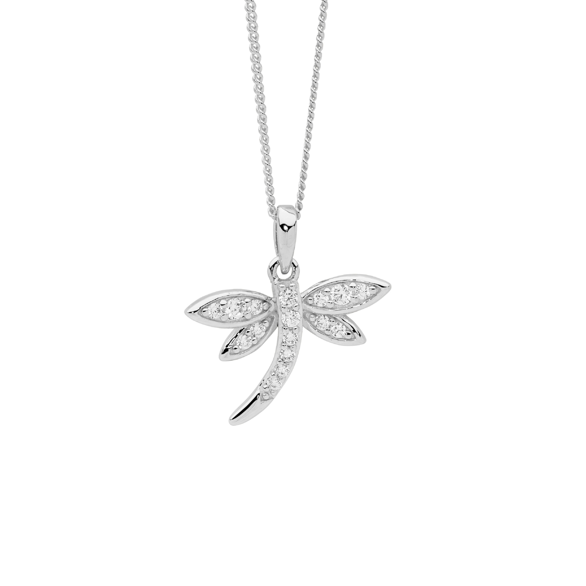 Sterling Silver Dragonfly Necklace