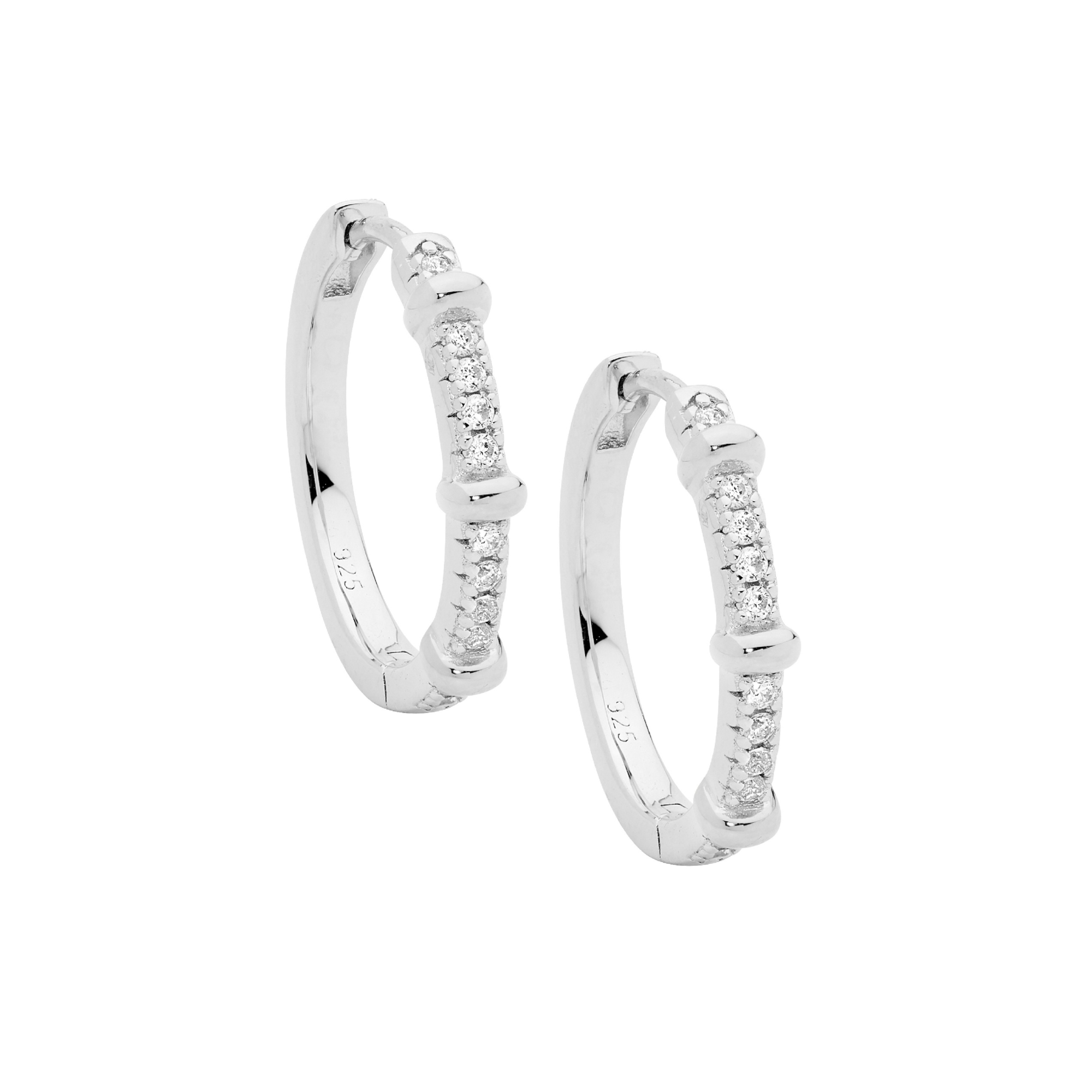 Sterling Silver 19mm Hoops