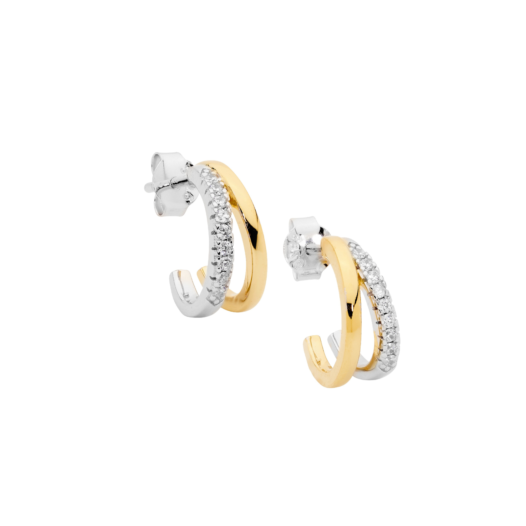 Sterling Silver Earrings with CZ's