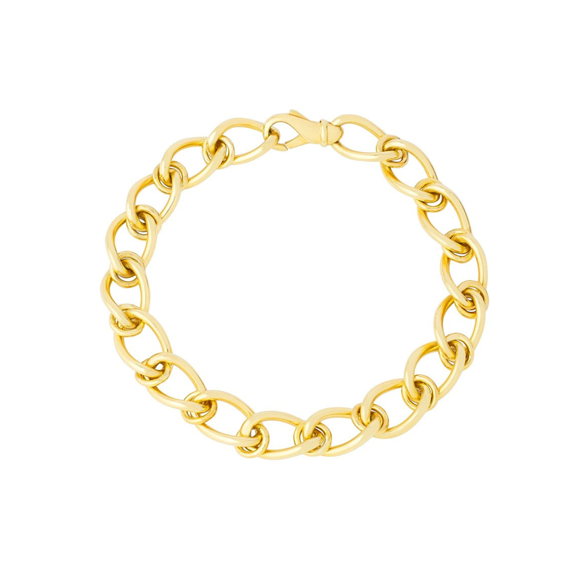 Round Interlock Curb Bracelet