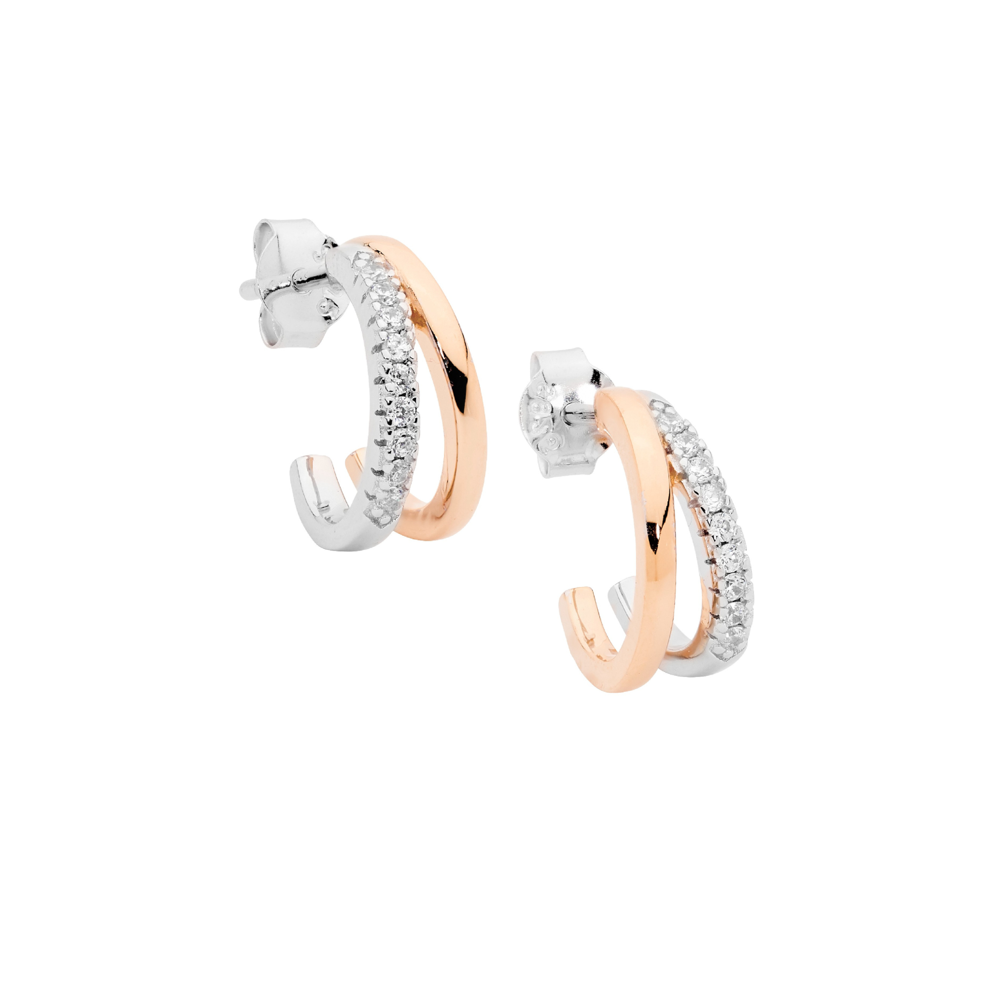 Sterling Silver Earrings with CZ's