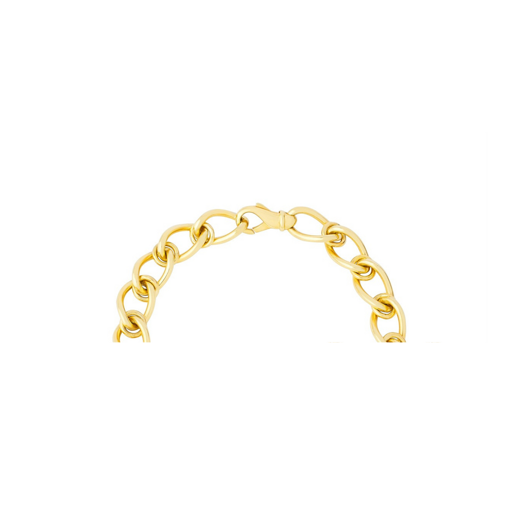 Round Interlock Curb Bracelet