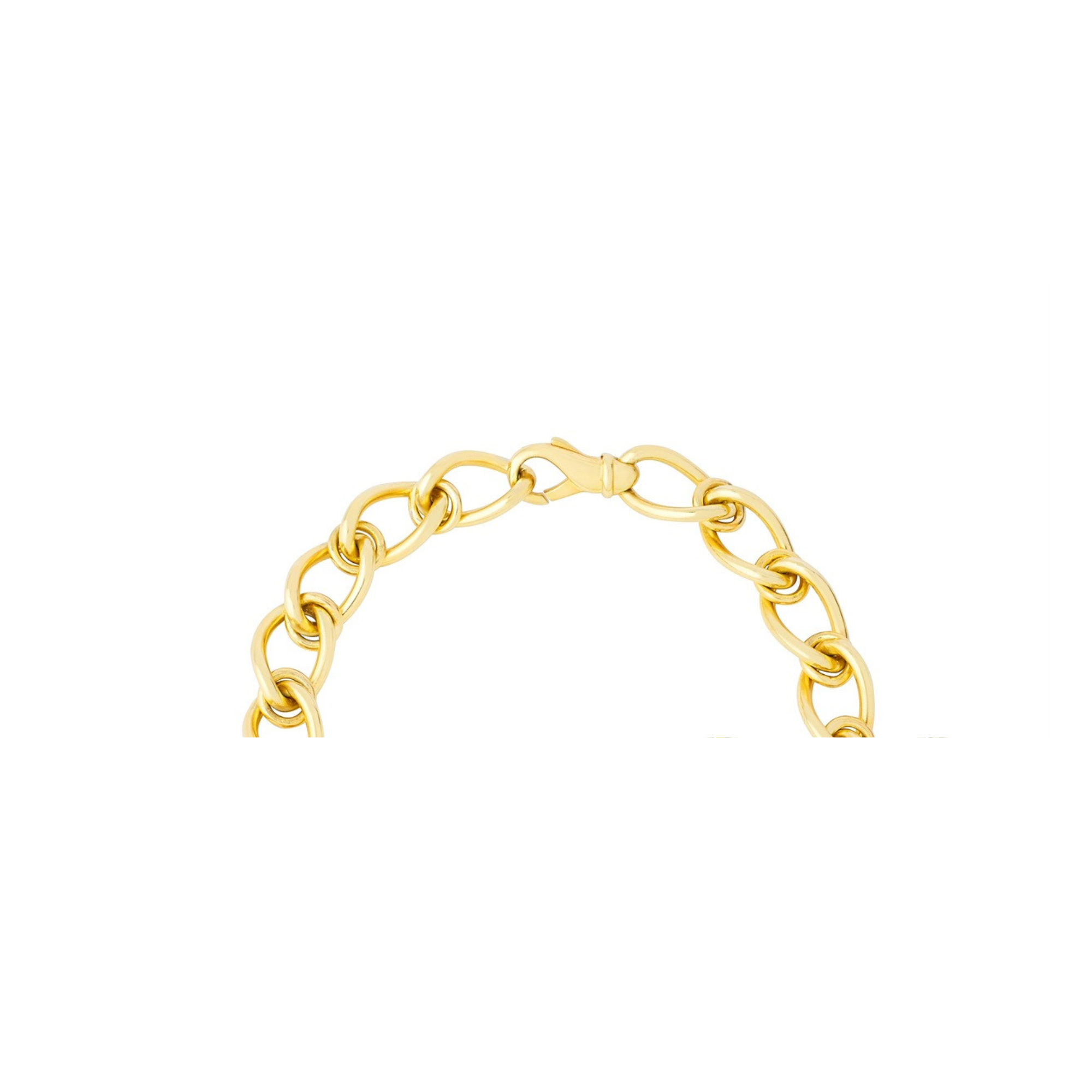 Round Interlock Curb Bracelet