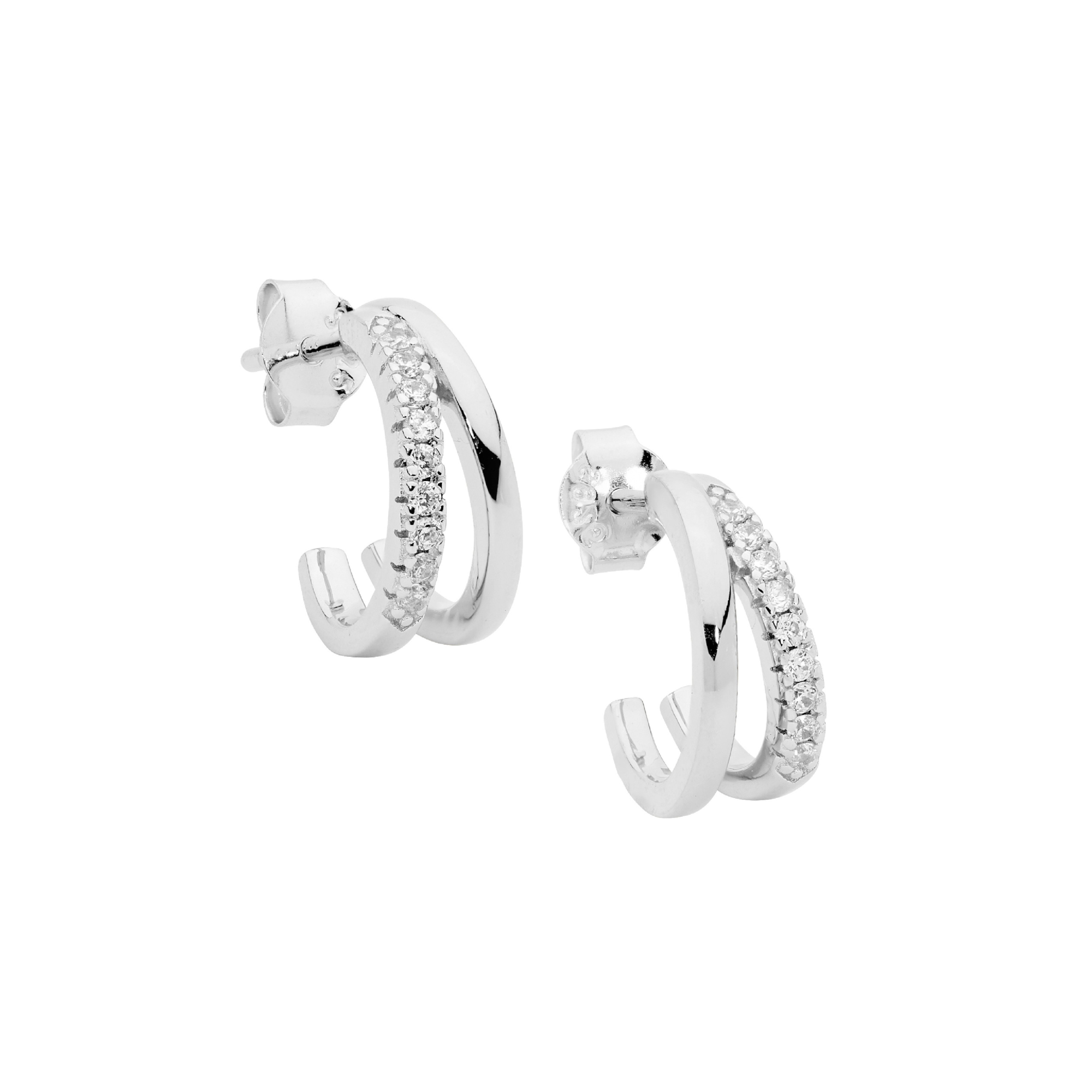 Sterling Silver Earrings with CZ's
