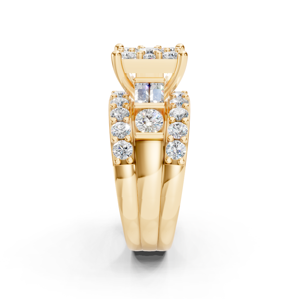 9ct Yellow Gold Diamond Dress Ring