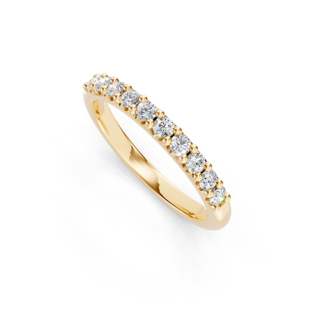 9ct Yellow Gold Diamond Band